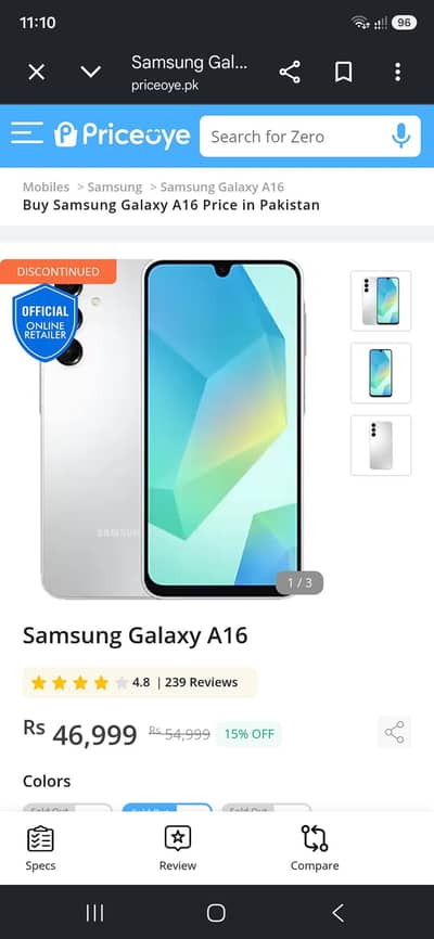 Samsung Mobile A16
