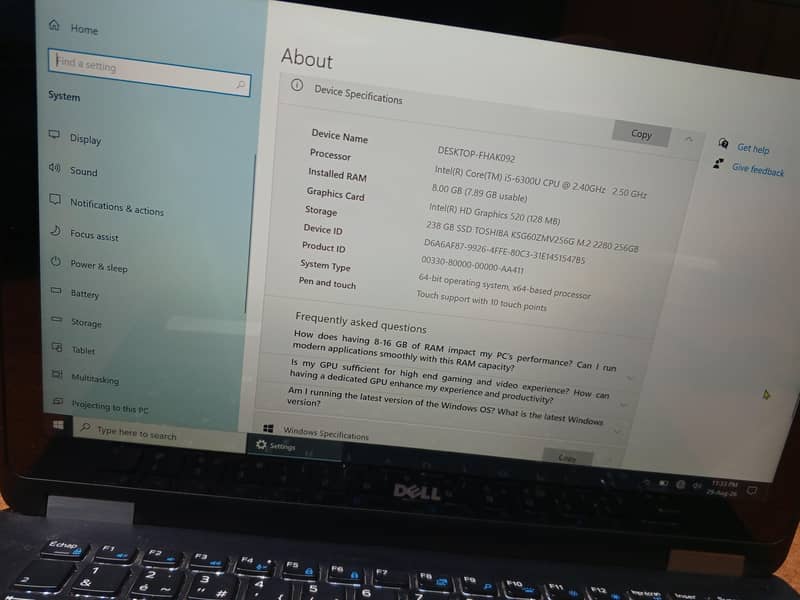 Touch laptop  12