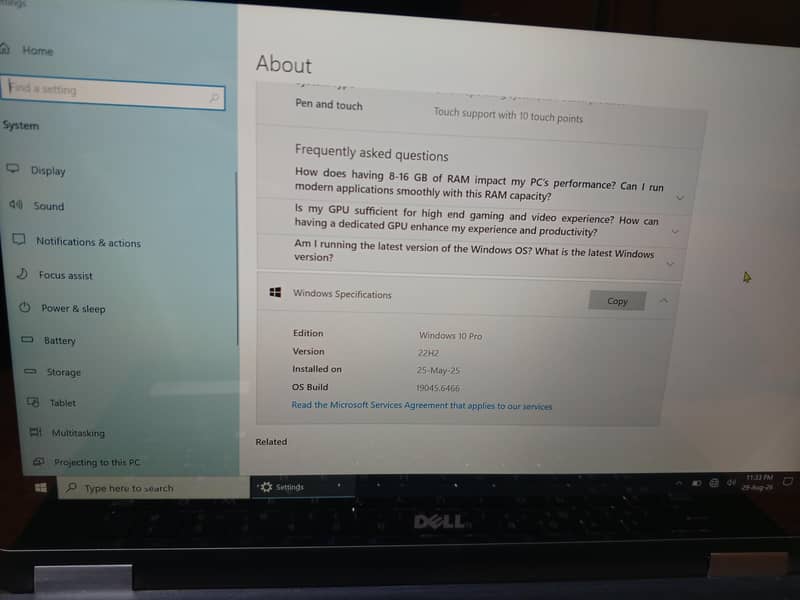 Touch laptop  13