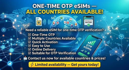 one time otp all countries