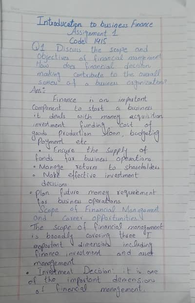 Assignment Work