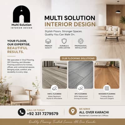 Vinyl Flooring - Wooden Flooring - Spc Flooring - Laminated Flooring