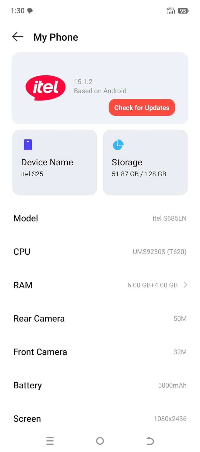 Itel S25 4