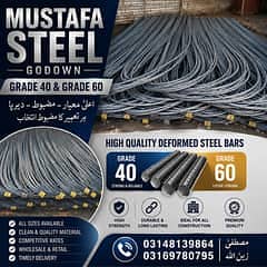 Deformed Steel Bars Grade 40 & 60 | Saria Steel | Iron Rods | Competi