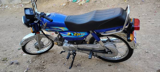 Honda CD 70 2024 model neat and clean condition sealed engine all ok