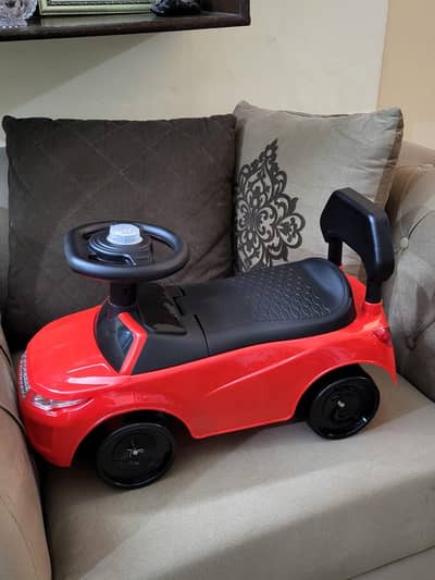 Car red colour with music
