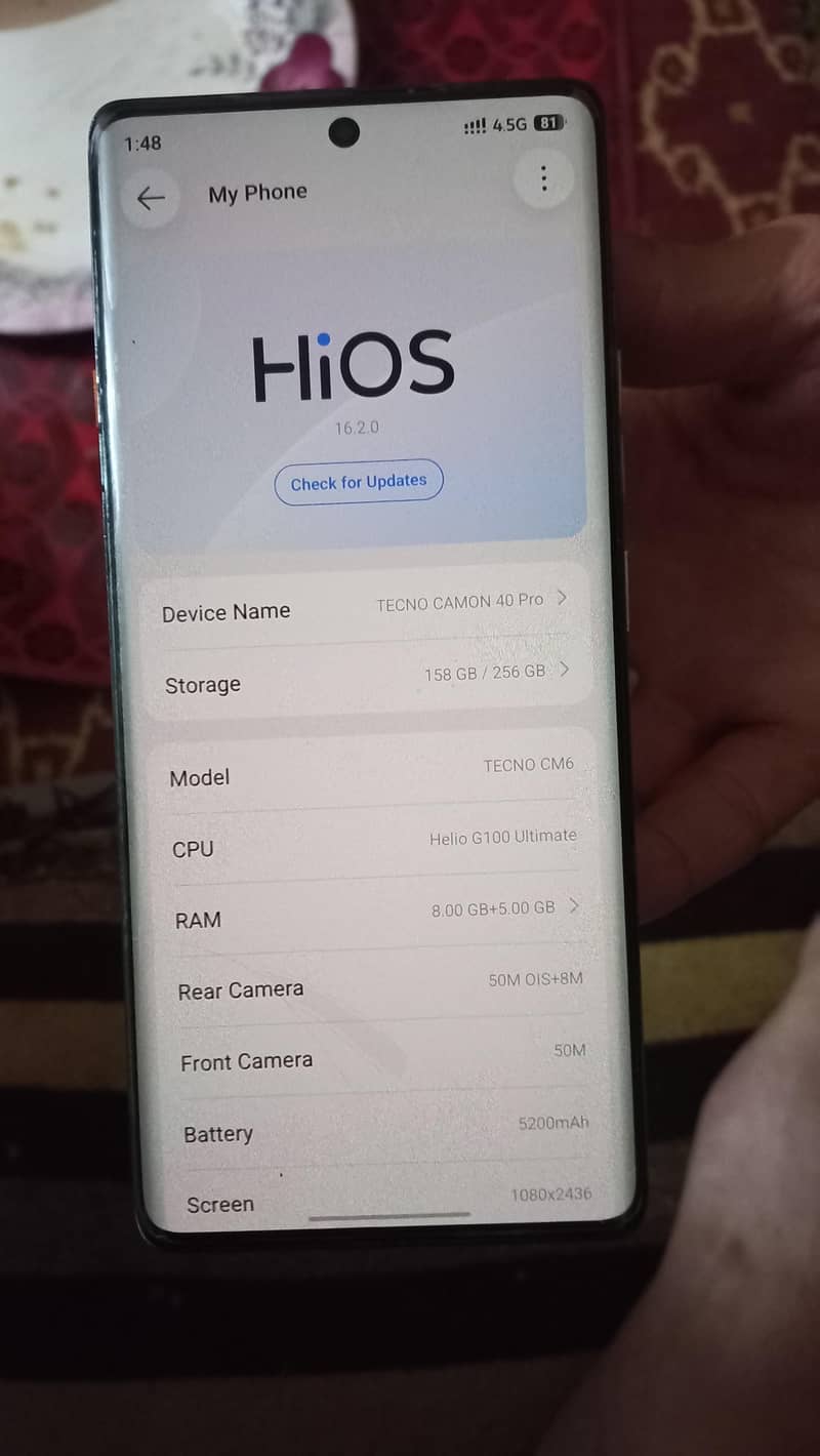 Tecno CAMON 40 Pro 0
