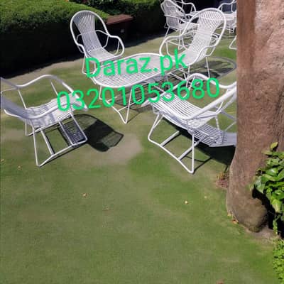 iron garden chair table