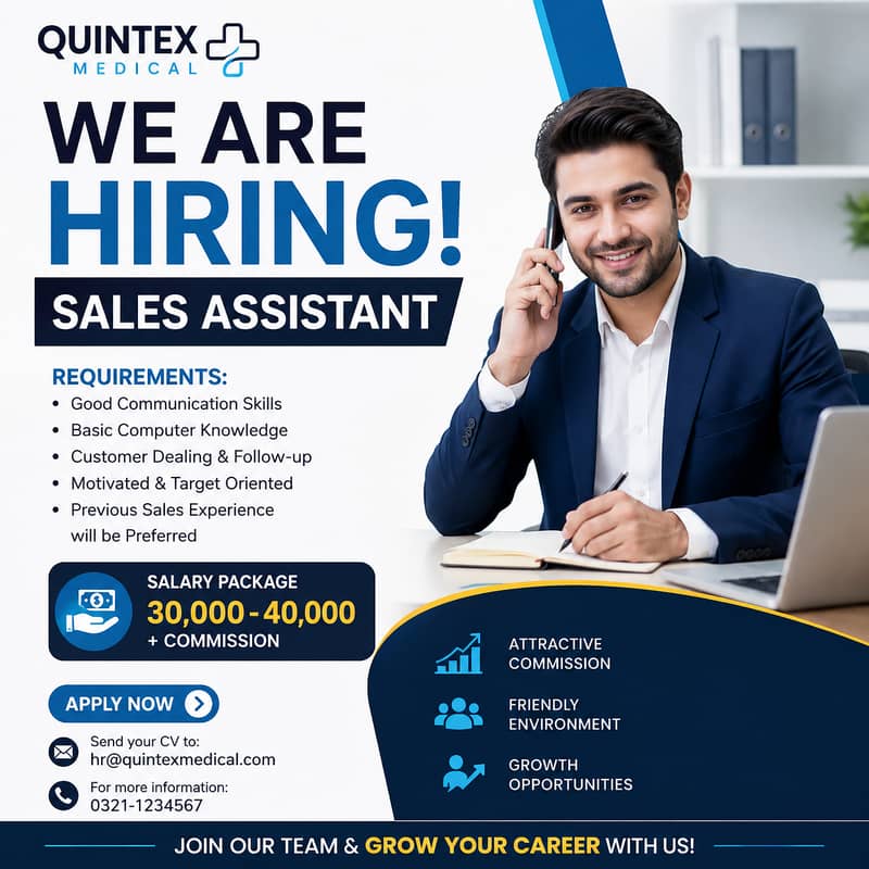 Sales Assistant Required 0