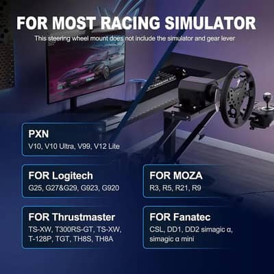 PXN A10 STEERING WHEEL STAND compatible with every wheel brand
