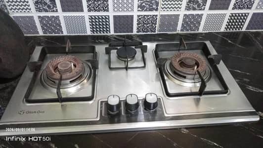 Glam Gas 3 Burner Stove