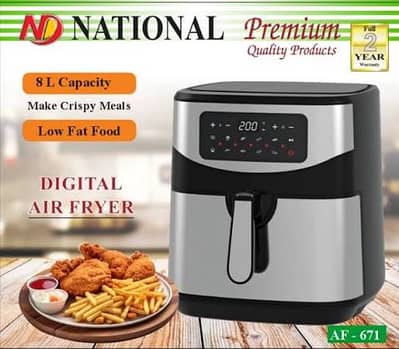 Digital Air Fryer – Rapid Hot Air Cooking with Low Oil