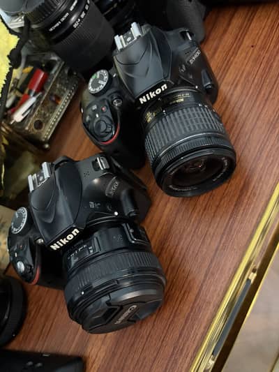 Dslr Nikon d3200 with Nikon 50mm | Nikon d3400 with Nikon 18-55