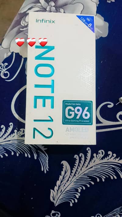 infinix note 12 g96 8+8 ram 128gb 10!10 official pta