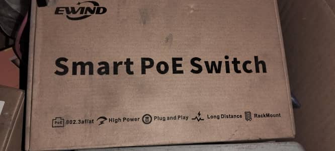 poe switch 6 Port new no open not used