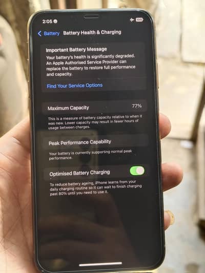 Apple iPhone XS Max 256gb factory 77 health