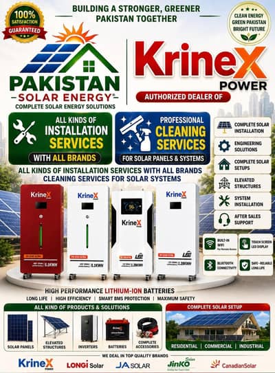 All accessories of brands with all installations services of solar
