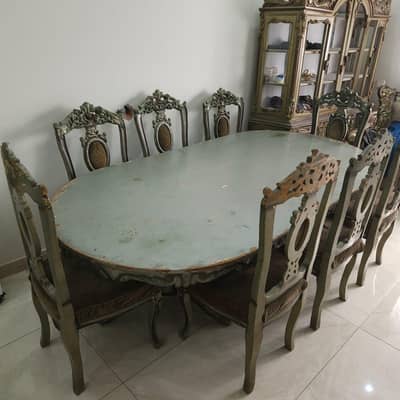 Chiniot Dining table with 8x Chairs