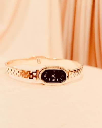 Golden watch Greek bracelet