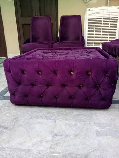 sofa and dining table