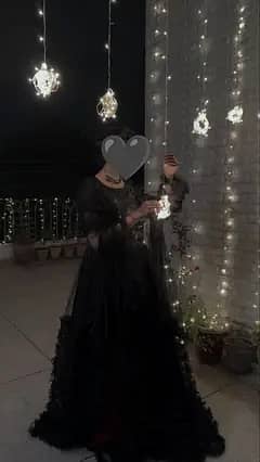 Black maxi  party wear