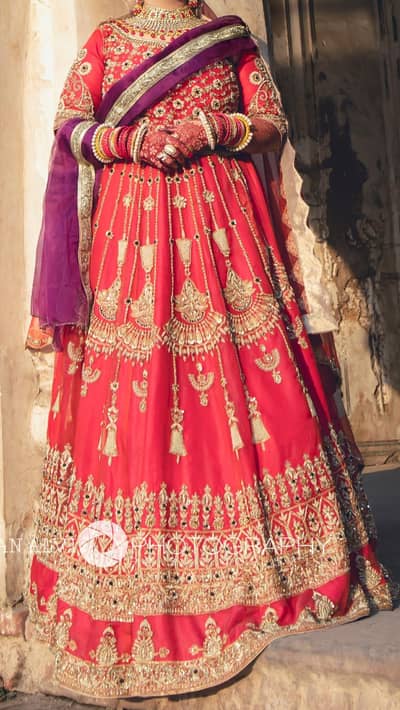 barat bridal dress/lehnga lahore