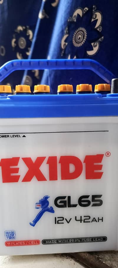 Exide GL65 12V . 42AH . 11 Plates. Cell