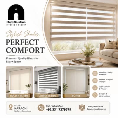Blinds - Roller Blinds - Zebra Blinds - Window Blinds - Wooden Blinds