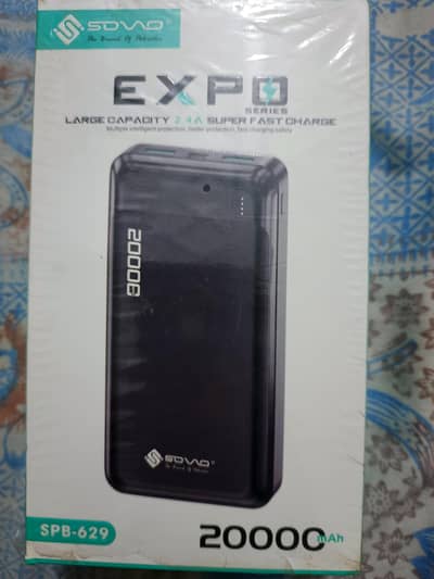 chargeable power bank 20000mah