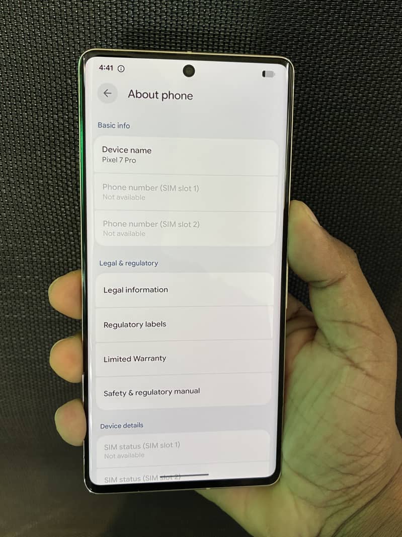 Google Pixel 7 Pro 6