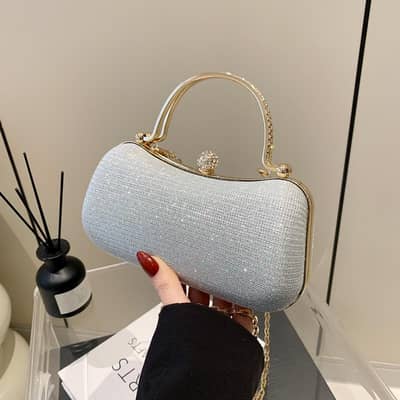 woman gentle fashion hand bag