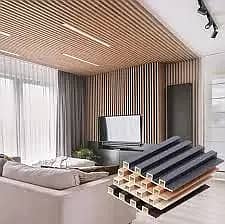 PVC wallpanel- Wpc wallpanel-Fluted wall panel-Solid panel-Media wall 2