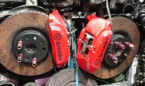 Brambo brake calipers and rotors