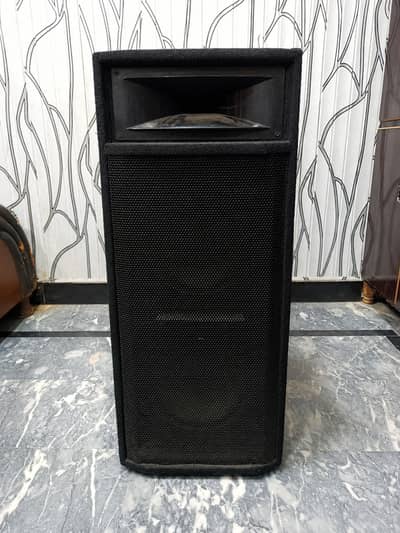 Large Sound Speaker with Built-in Mixer & Amplifier – Used