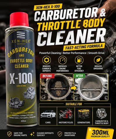XEN-HEX X-100 | Powerful Carburetor & Throttle Body Cleaner 