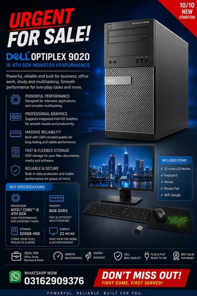 i5 & i3 (4th gen) with complete set including Screen  Urgently on Sell