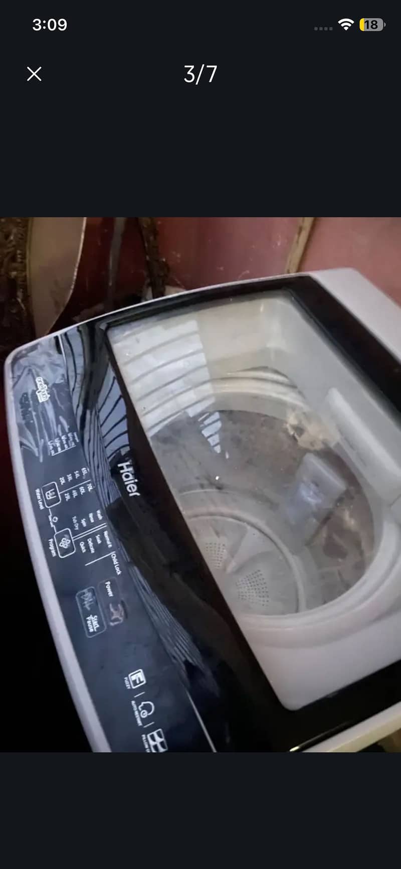 Haier fully automatic washing machine 1