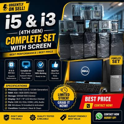 i3 4th Gen (7 Complete Set available) Specs