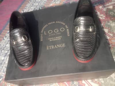 LOGO ÉTRANGE Luxury Leather Formal Shoes – Size 41