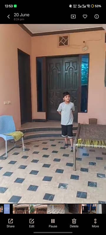 7 MARLA GROUND PORTION FOR RENT AL NOOR GARDEN
