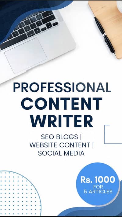 Professional content writer- RS 1000for 5 articles/Seo blogs