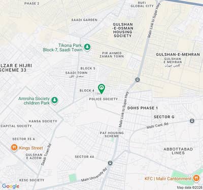 Unoccupied West Open Residential Plot Of 120 Square Yards Is Available For Sale In Police Society