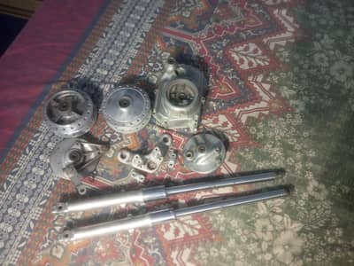 Honda CD 70 Genuine Used Parts – Shocks, Hubs & Brake Parts