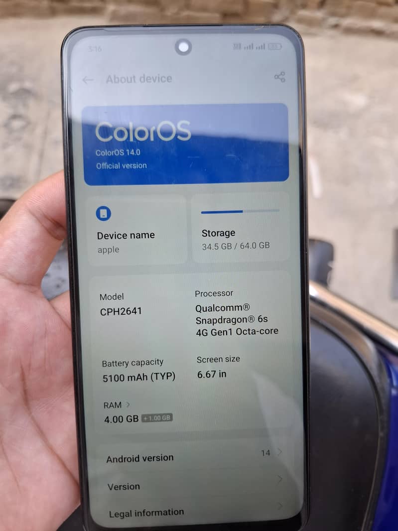 OPPO A3X 3