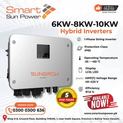 Smart Sun Power brings Sungrow Hybrid Inverters at unbeatable rates!