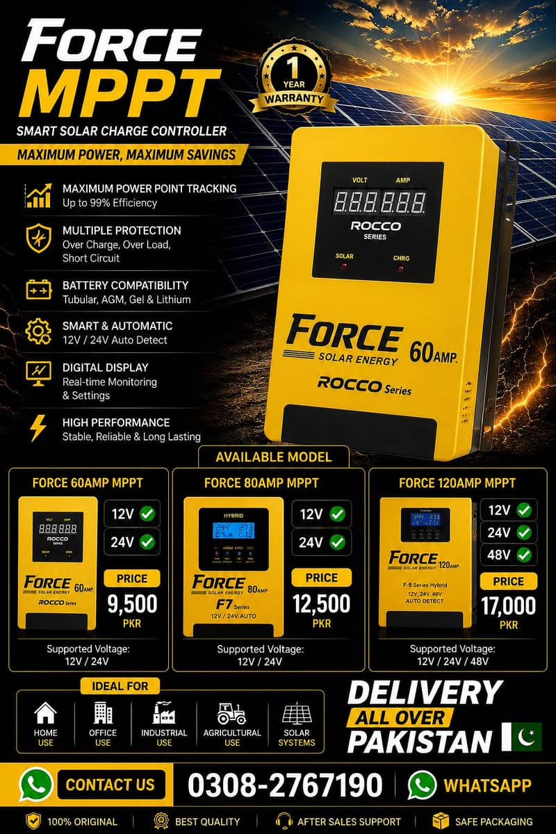 Force MPPT Charge Controllers 0