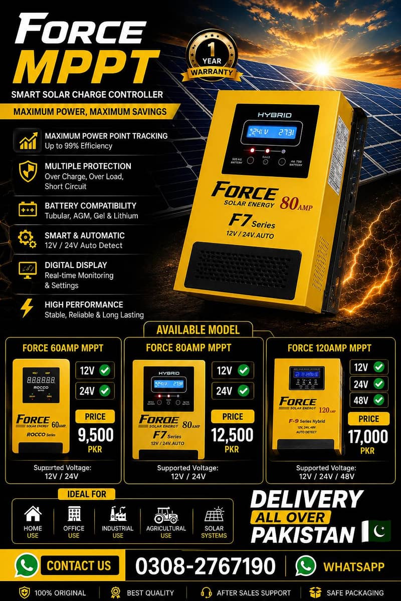 Force MPPT Charge Controllers 1