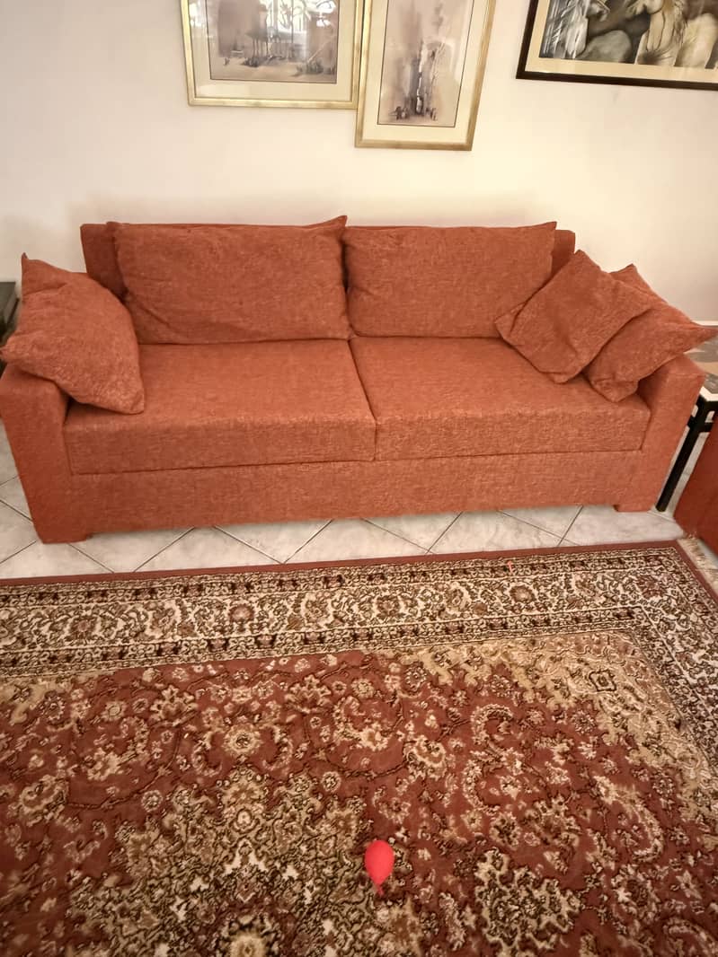 Rustic 6 seater sofa set 1