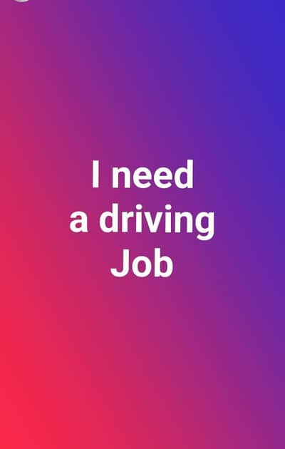 I need a driving jobs