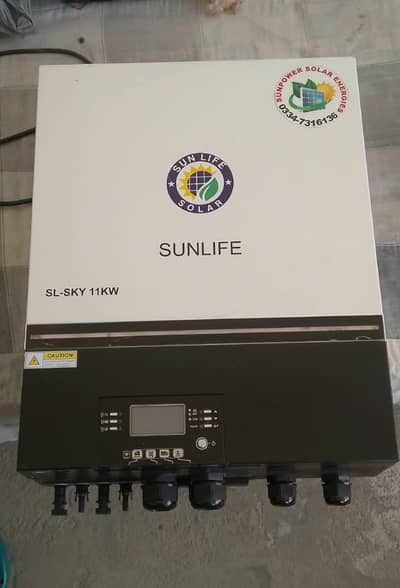 11kva sunlife solar inverter and lithium battery